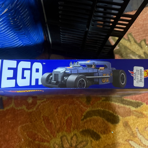 Hot Wheels Blue and Yellow Racing Car Toy - Picture 3 of 3